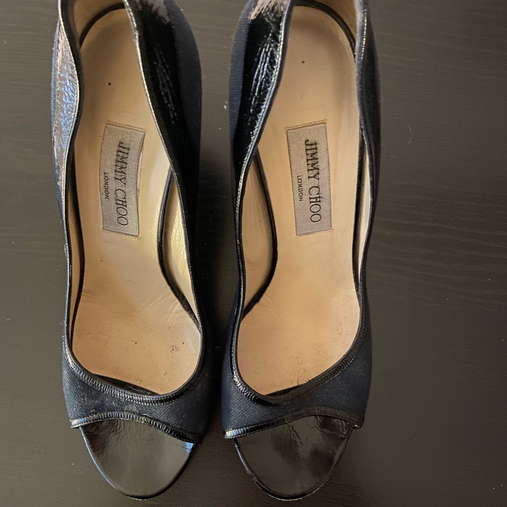 Jimmy choo heel, size 8.5, black